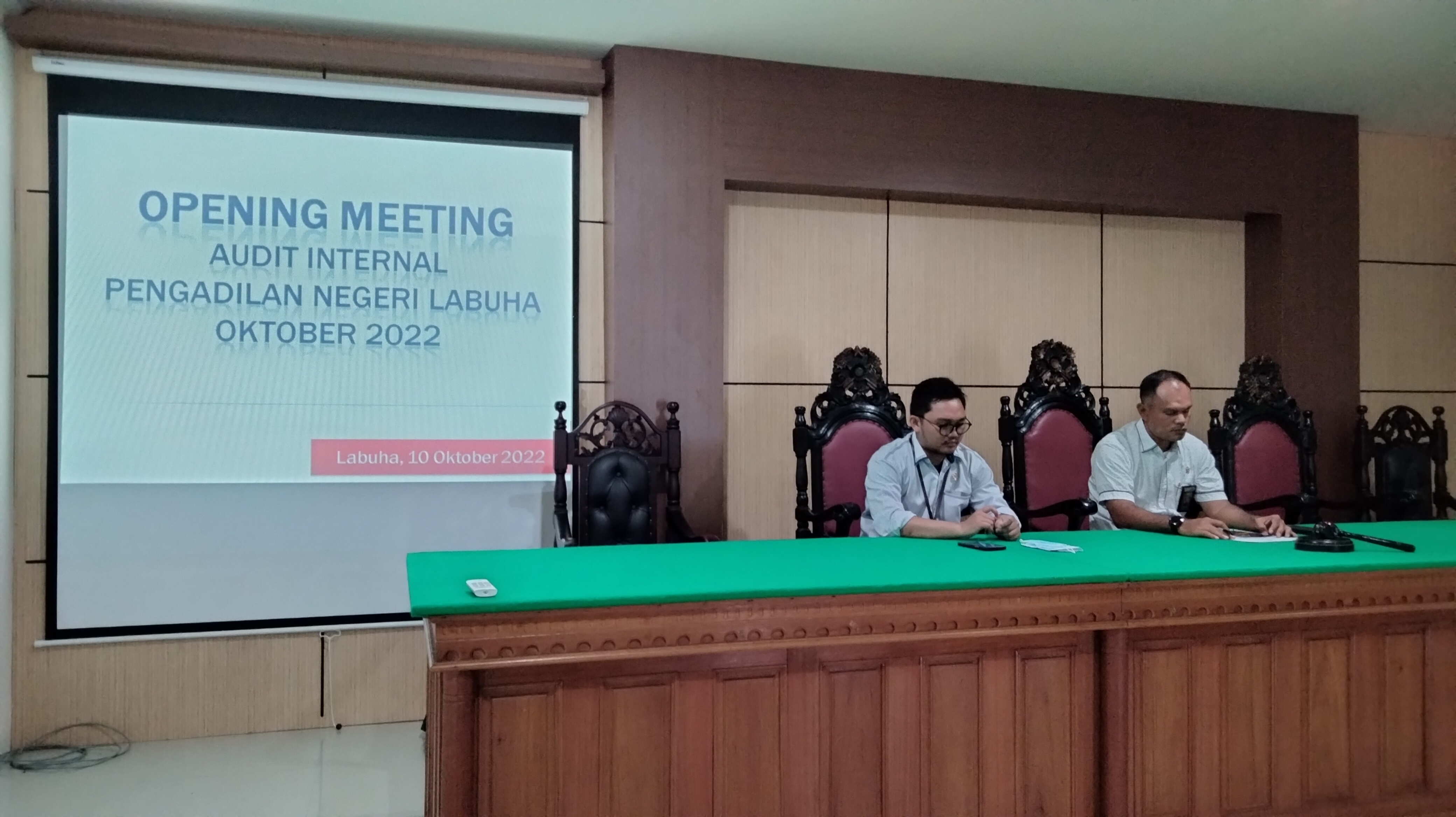 Opening Meeting Audit Internal Pengadilan Negeri Labuha Oktober 2022