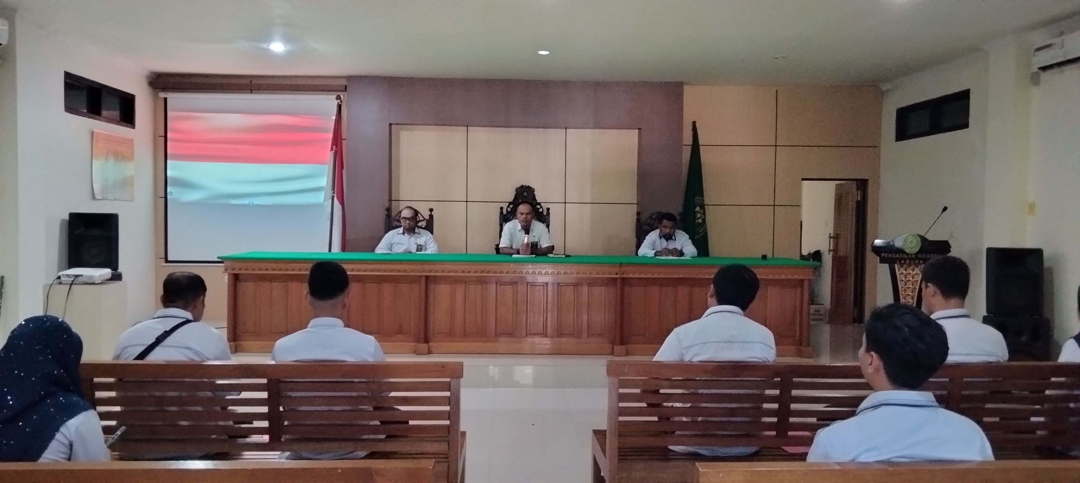 Rapat Rutin Bulan April 2023 Di Pengadilan Negeri Labuha