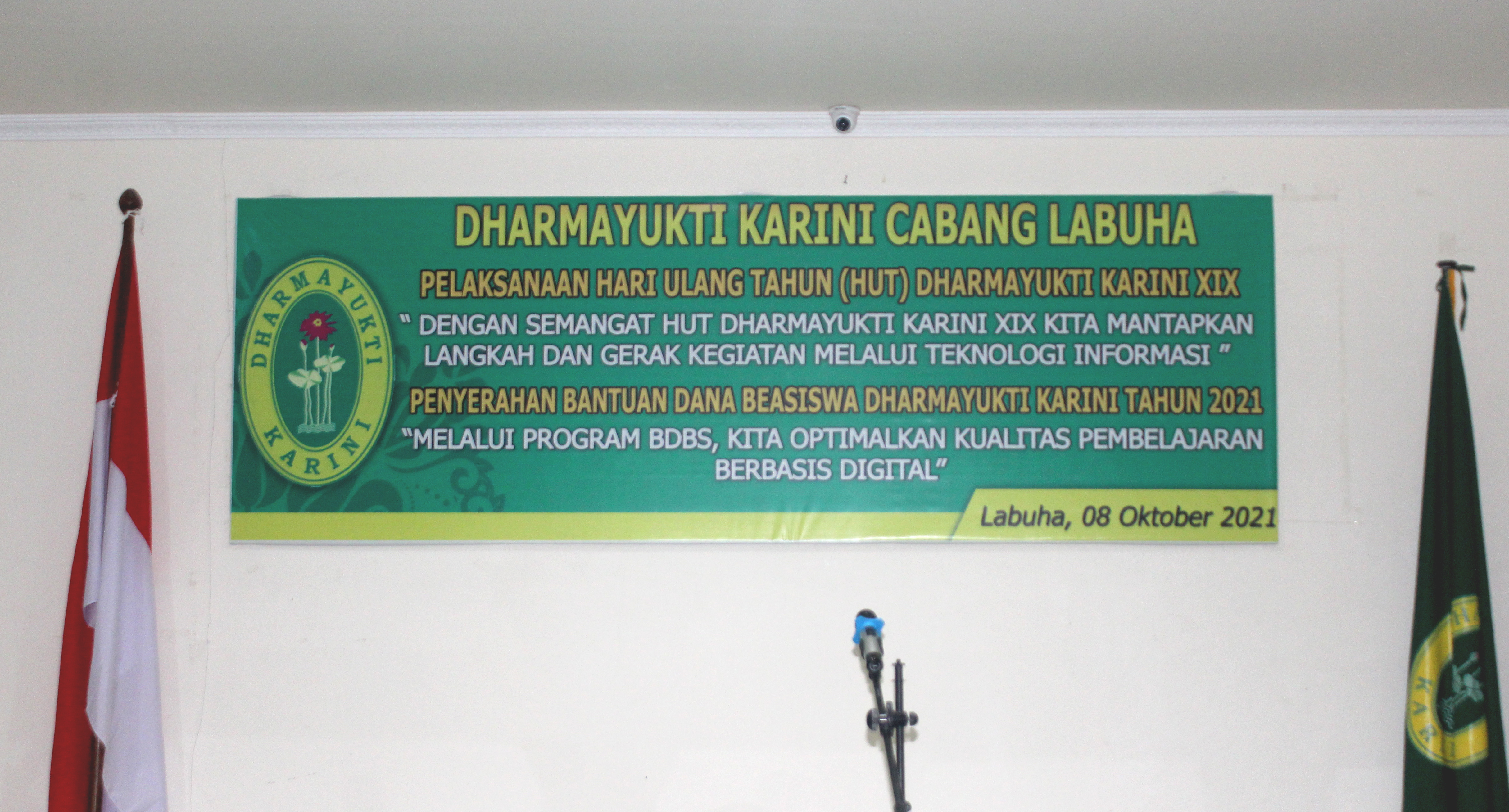 Pelaksanaan Hari Ulang Tahun Dharmayukti Karini Ke XIX dan Penyerahan Bantuan Dana Beasiswa Tahun 2021