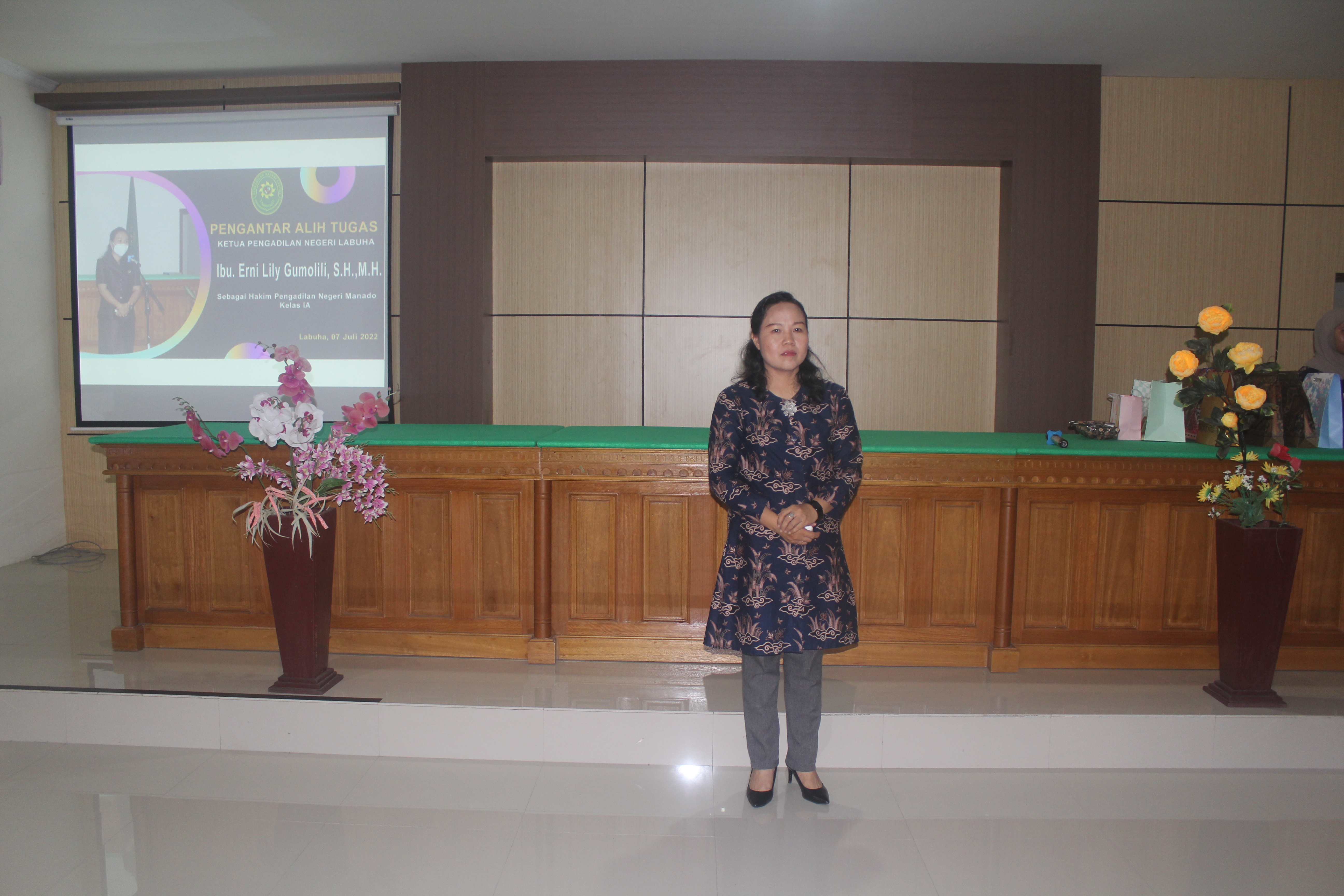 Pengantar alih Tugas Ketua Pengadilan Negeri Labuha Menjadi Hakim Pengadilan Negeri Manado Kelas IA