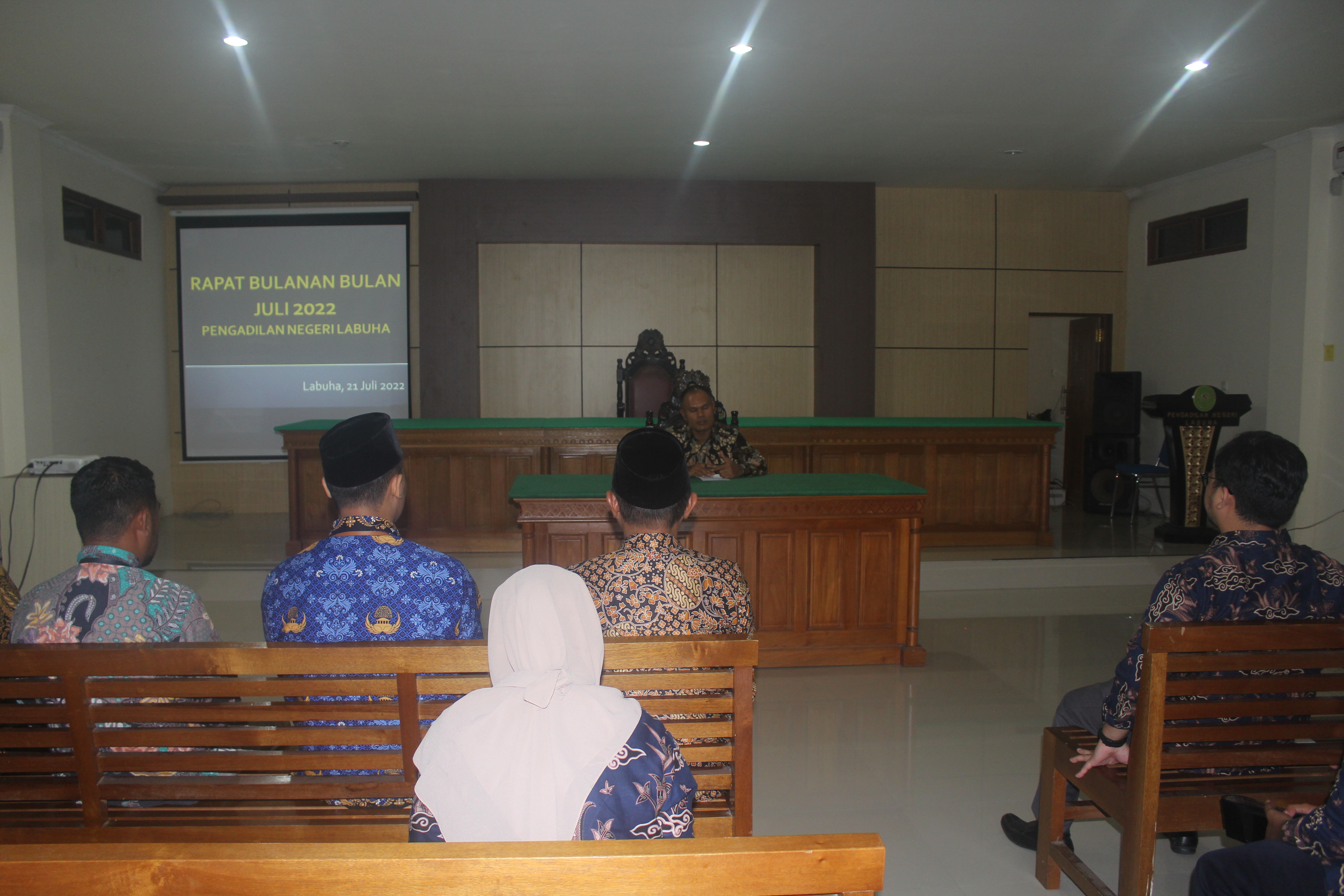 Rapat Rutin Bulan Juli 2022 Pengadilan Negeri Labuha