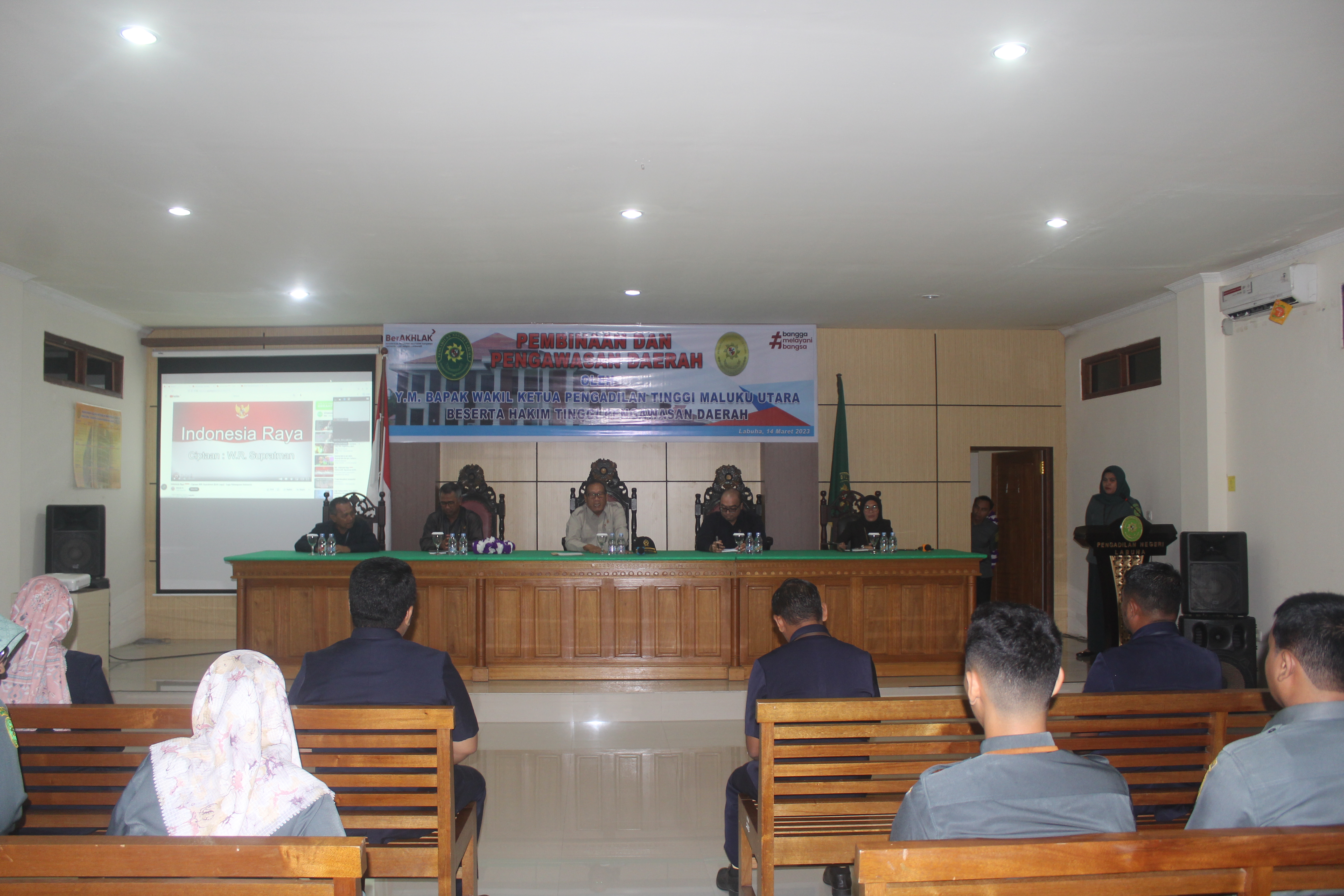 Pembinaan dan Pengawasan Daerah Oleh Y.M. Wakil Ketua Pengadilan Tinggi Maluku Utara Beserta Hakim Tinggi Pengawasan Daerah