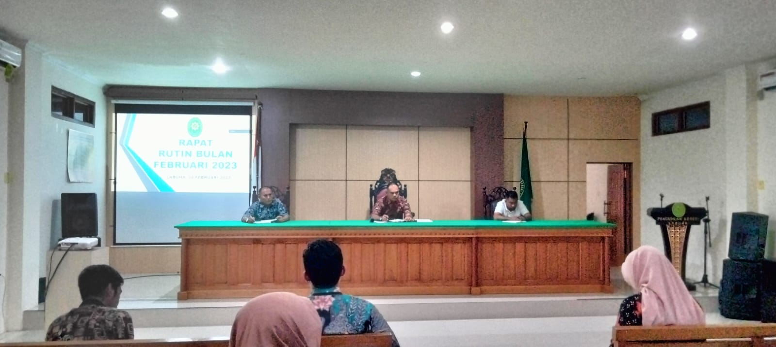 Rapat Rutin Bulan Februari 2023 Pengadilan Negeri Labuha