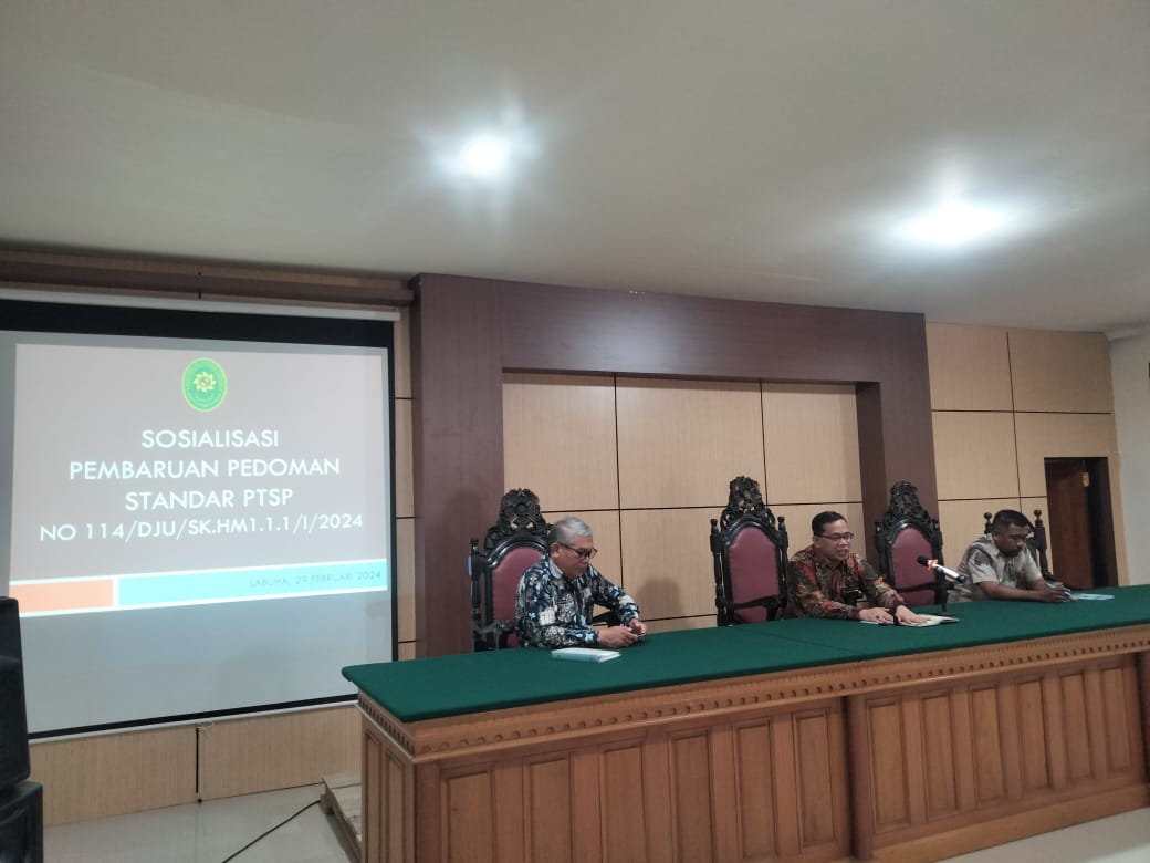 Sosialisasi Pembaruan Pedoman Standar PTSP Nomor 114/DJU/SK.HM1.1.1./I/2024