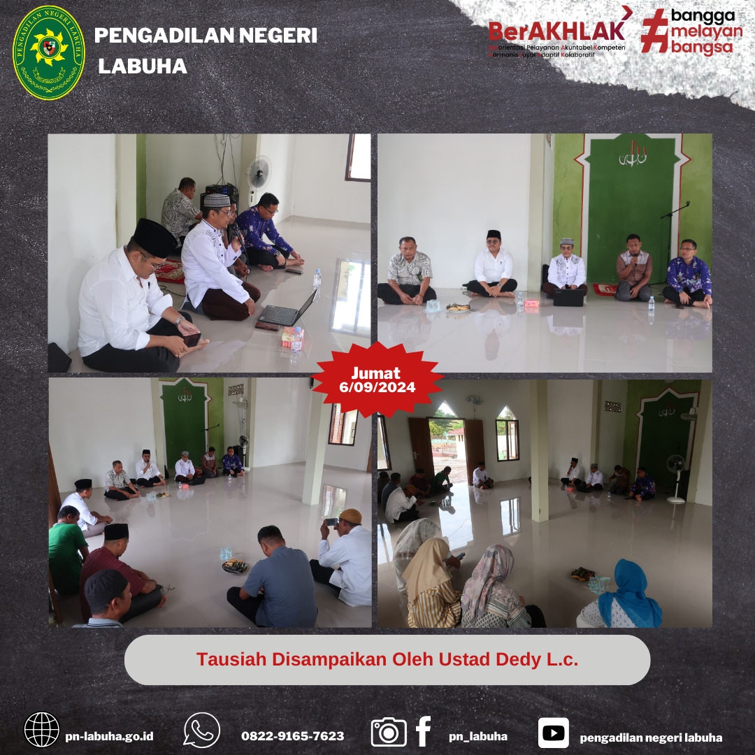 Kegiatan Keagamaan di Pengadilan Negeri Labuha