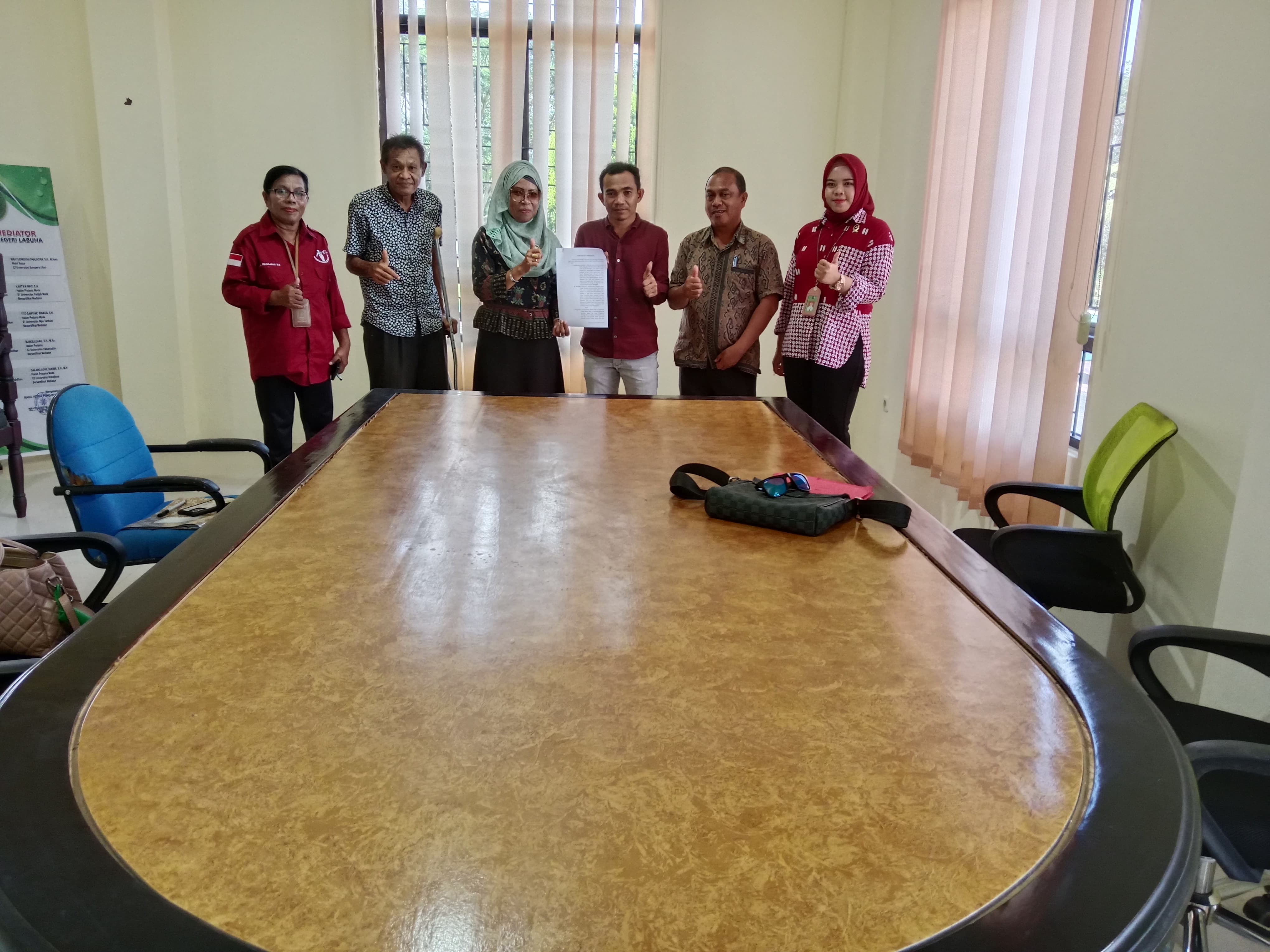 Mediator PN Labuha Damaikan Perkara Perdata