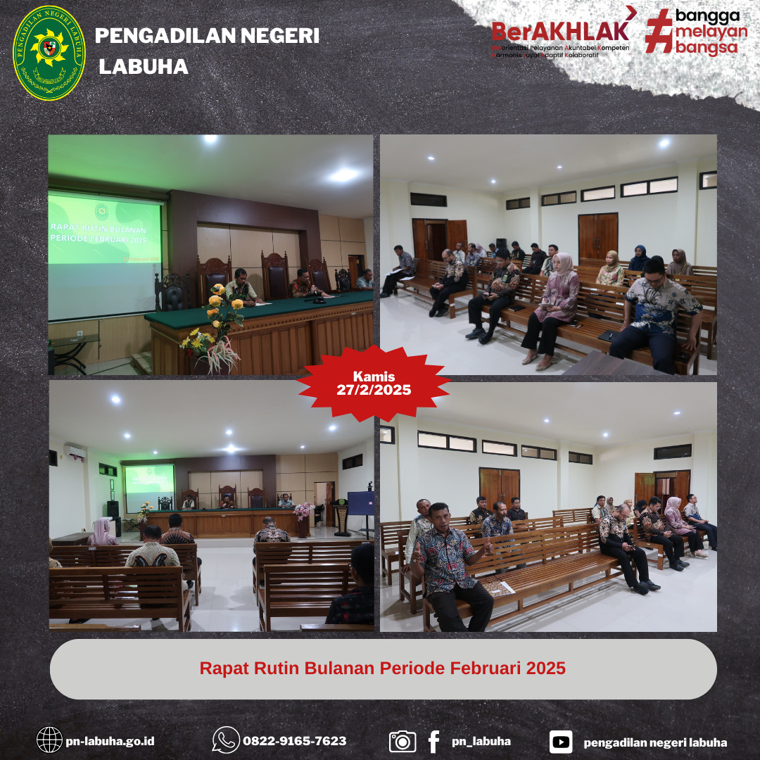 Rapat Rutin Bulanan Bulan Februari 2025