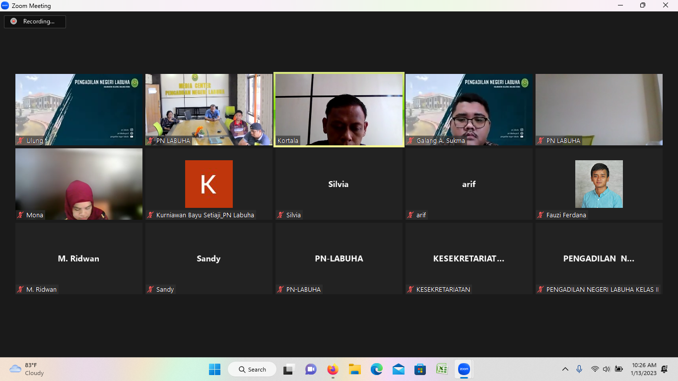 Sosialisasi dan Pendampingan Penginputan SKP Menggunakan Aplikasi e-Kinerja Secara Virtual