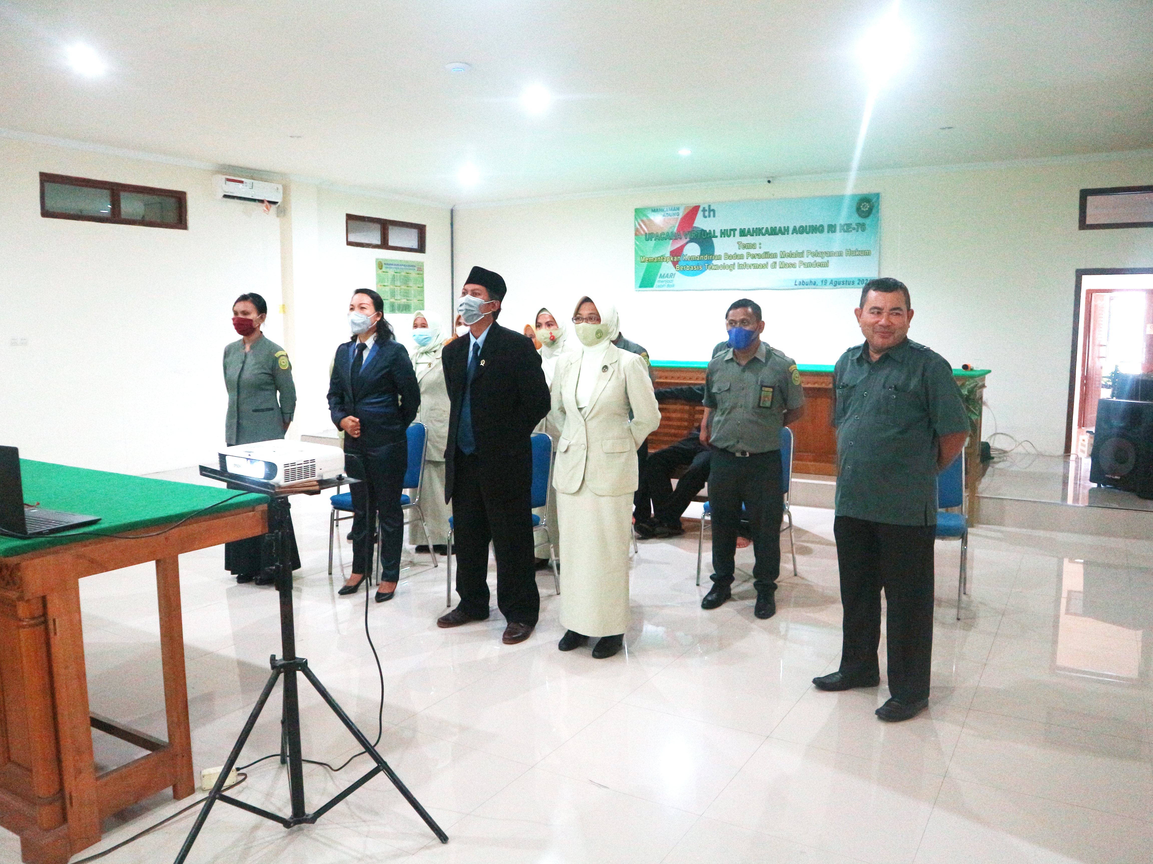 Upacara HUT Mahkamah Agung RI Ke-76