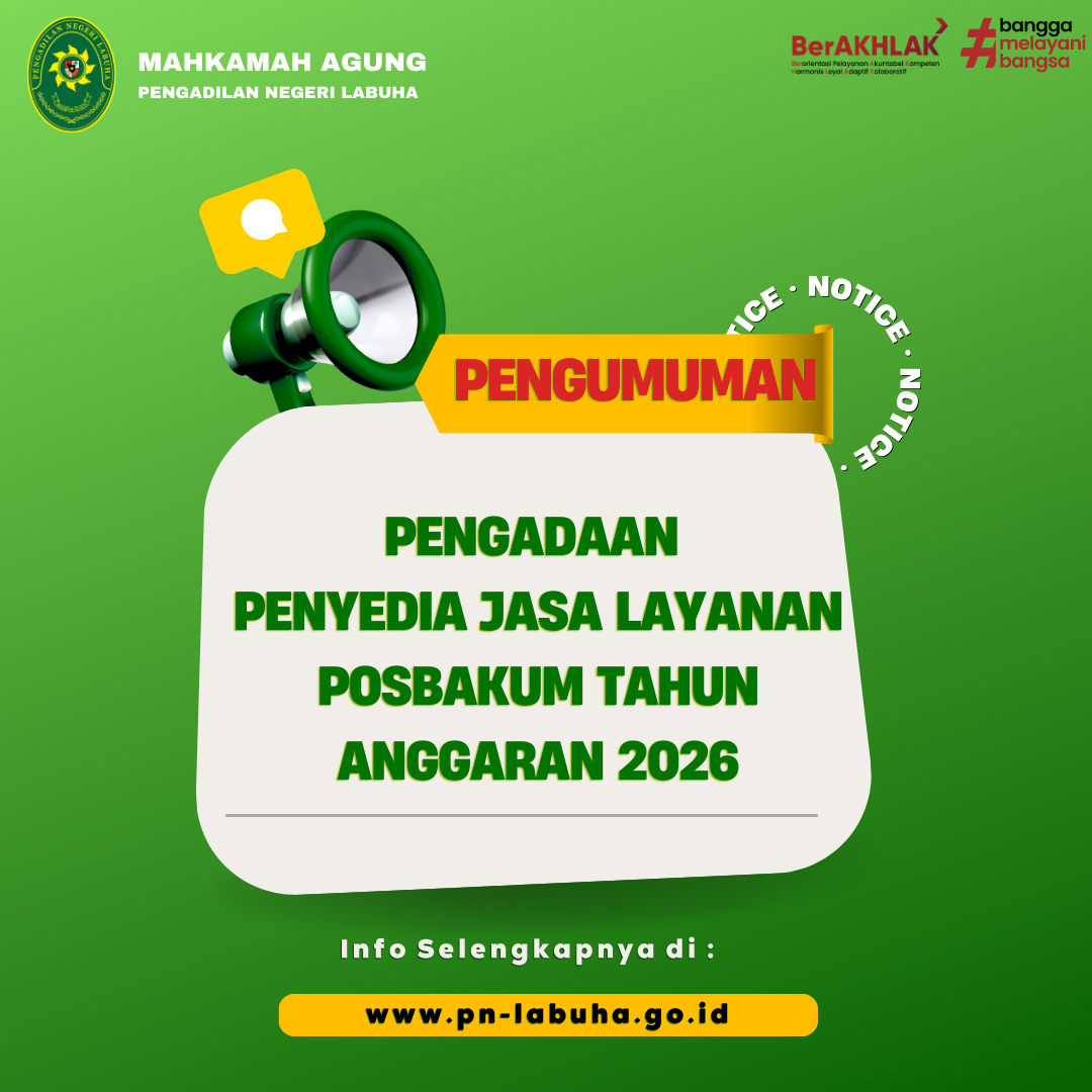 Pengadaan Penyedia Jasa Layanan Posbakum Tahun Anggaran 2026