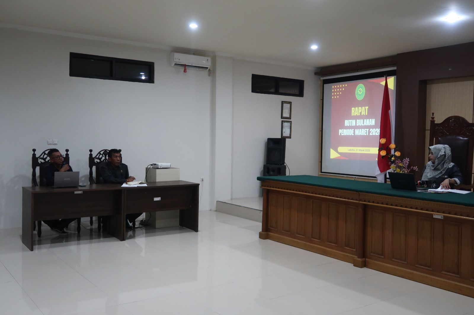 Rapat Rutin Pengadilan Negeri Labuha Periode Maret 2026